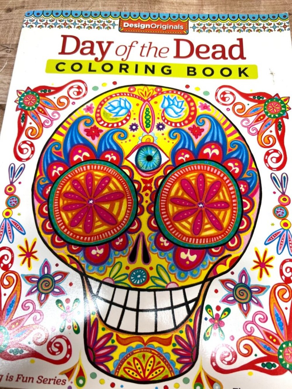 Day Of The Dead Adult Coloring Book Featuring Sugar Skull Folk Art  Design